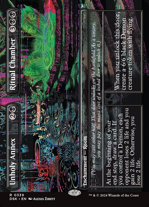 Unholy Annex // Ritual Chamber (339) - BORDERLESS - Duskmourn: House of Horror - Game On