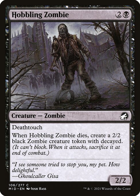 Hobbling Zombie (106) - Innistrad: Midnight Hunt - Game On