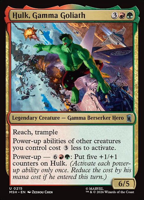 Hulk, Gamma Goliath (215) (Foil) - Marvel Super Heroes - Game On