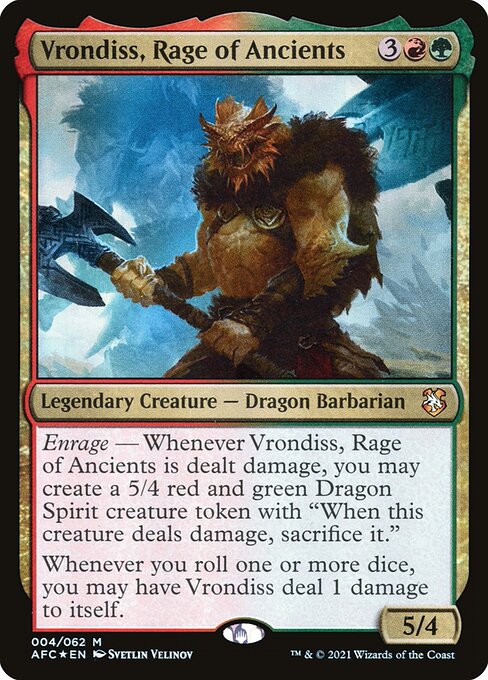 Vrondiss, Rage of Ancients (4) (Foil) - Forgotten Realms Commander - Game On