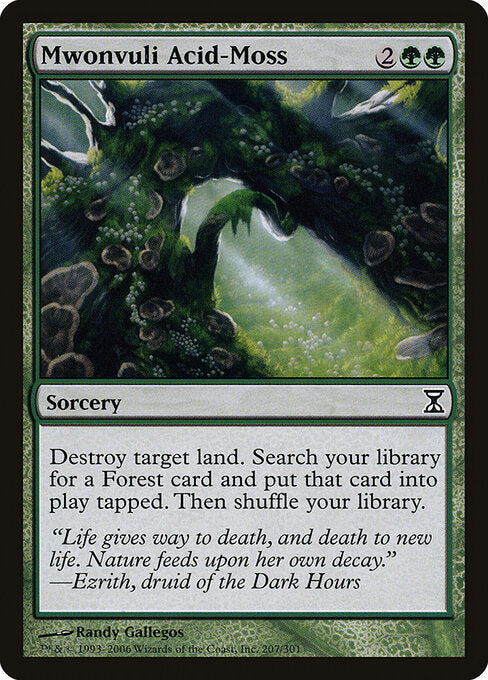Mwonvuli Acid-Moss (207) (Foil) - Time Spiral - Game On
