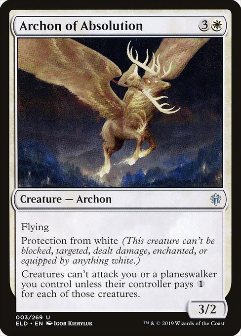 Archon of Absolution (3) (Foil) - Throne of Eldraine - Game On