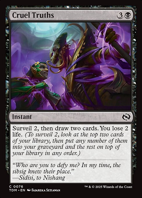 Cruel Truths (76) (Foil) - Tarkir: Dragonstorm - Game On