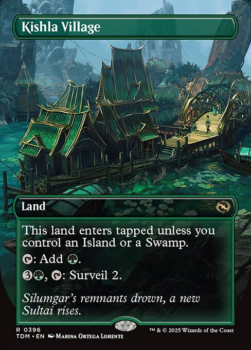 Kishla Village (396) - BORDERLESS - FULL ART - Tarkir: Dragonstorm - Game On
