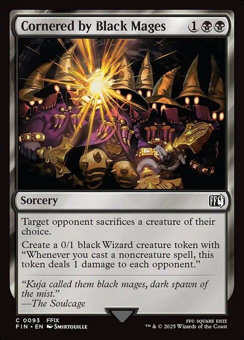 Cornered by Black Mages (93) (Foil) - Final Fantasy - Game On