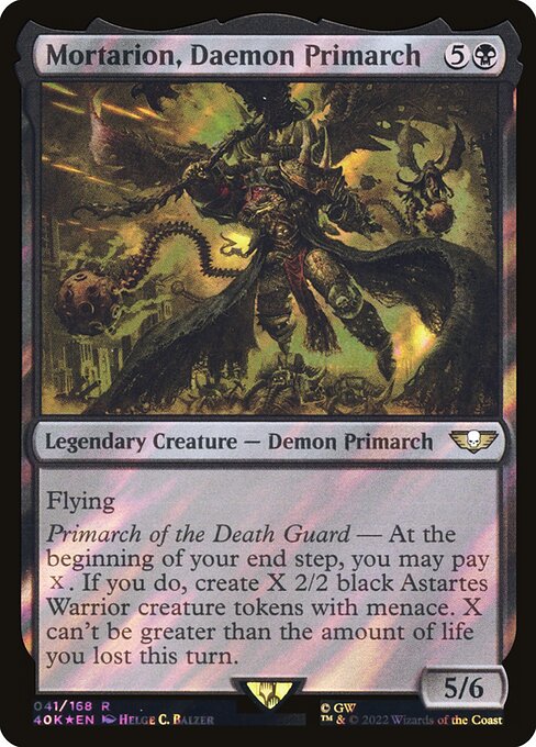 Mortarion, Daemon Primarch (41★) (Foil) - Warhammer 40,000 Commander - Game On