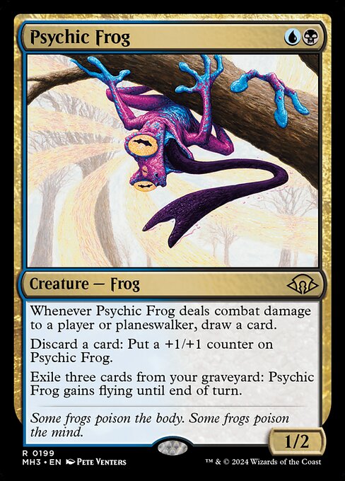 Psychic Frog (199) (Foil) - Modern Horizons 3 - Game On