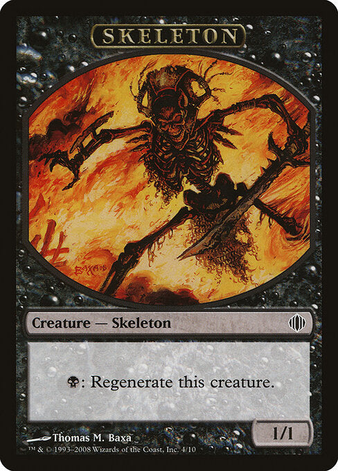 Skeleton (4) - Shards of Alara Tokens - Game On