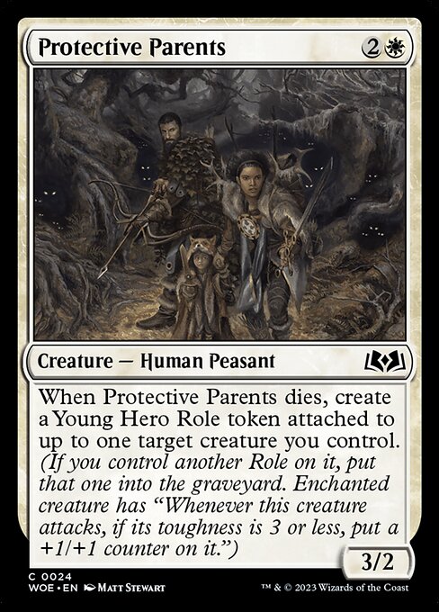 Protective Parents (24) (Foil) - Wilds of Eldraine - Game On