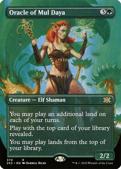 Oracle of Mul Daya (370) - BORDERLESS - FULL ART (Foil) - Double Masters 2022 - Game On