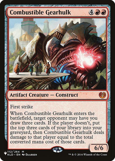 Combustible Gearhulk (KLD-112) - The List - Game On