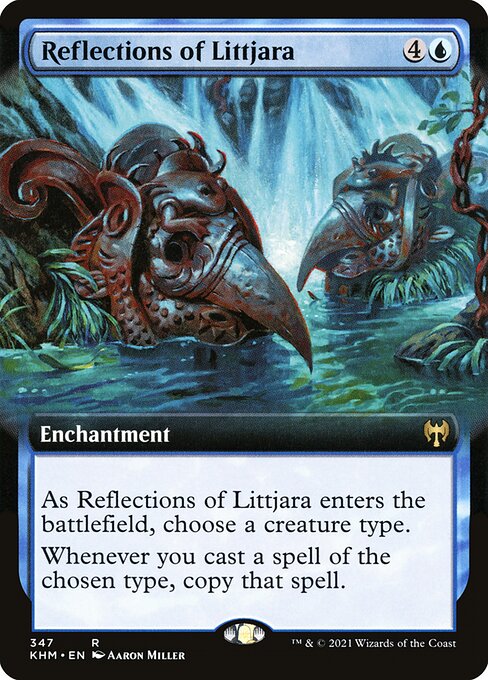 Reflections of Littjara (347) - EXTENDED ART (Foil) - Kaldheim - Game On