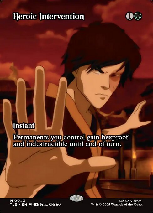 Heroic Intervention (43) - BORDERLESS - FULL ART - Avatar: The Last Airbender Eternal - Game On