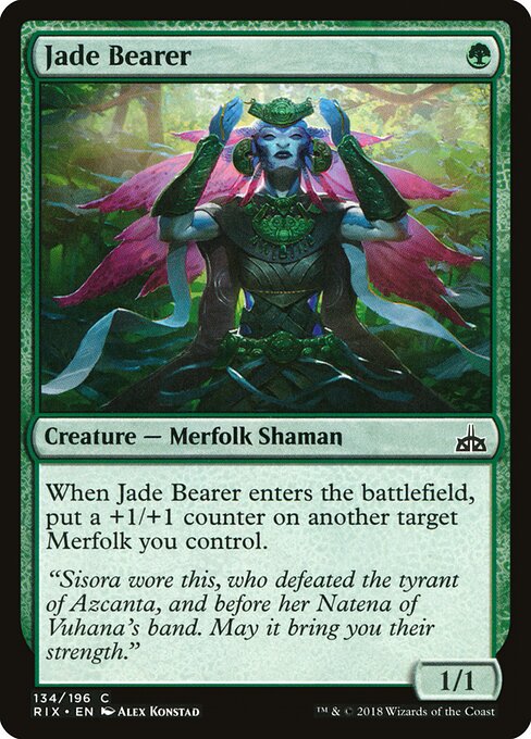 Jade Bearer (134) (Foil) - Rivals of Ixalan - Game On