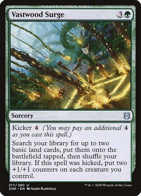 Vastwood Surge (217) - Zendikar Rising - Game On