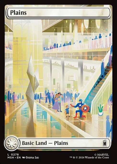 Plains (278) - FULL ART - Marvel Super Heroes - Game On