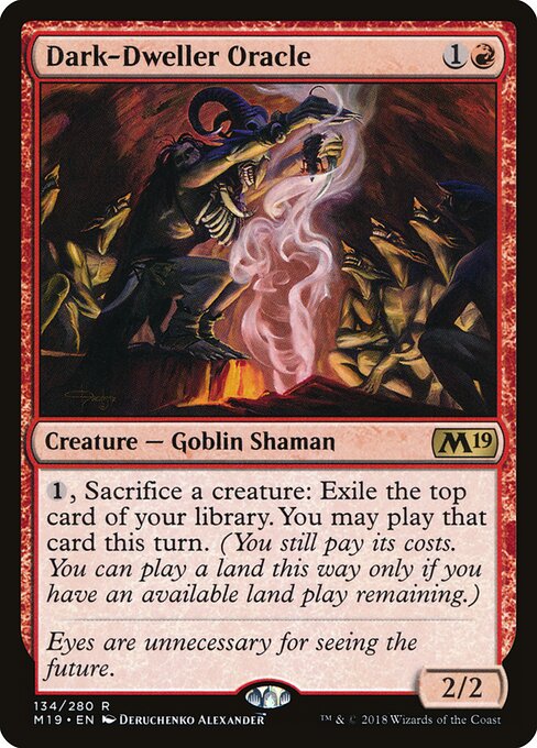 Dark-Dweller Oracle (134) (Foil) - Core Set 2019 - Game On