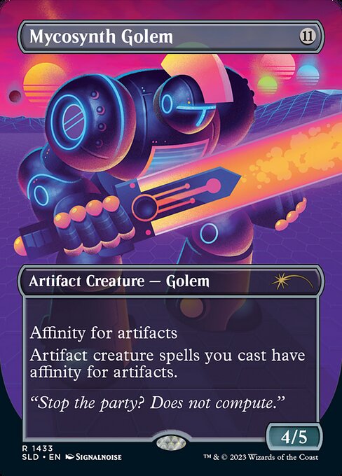 Mycosynth Golem (1433) - BORDERLESS - FULL ART - Secret Lair Drop - Game On