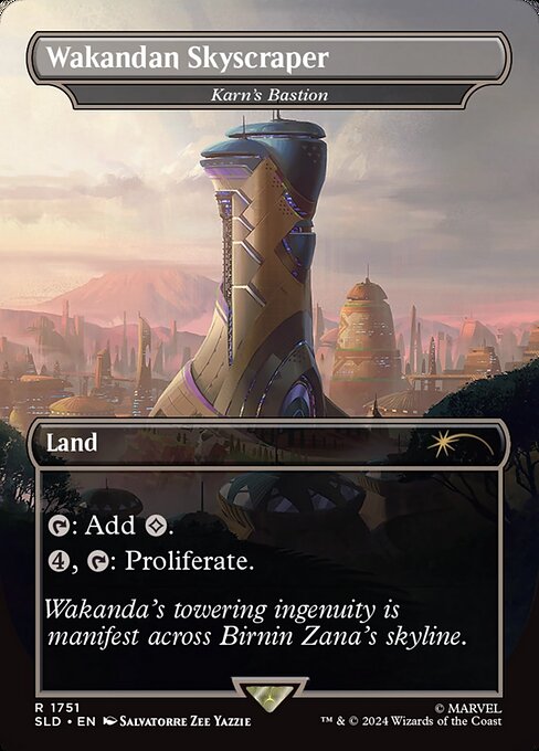 Karn's Bastion (1751) - BORDERLESS - FULL ART (Foil) - Secret Lair Drop - Game On