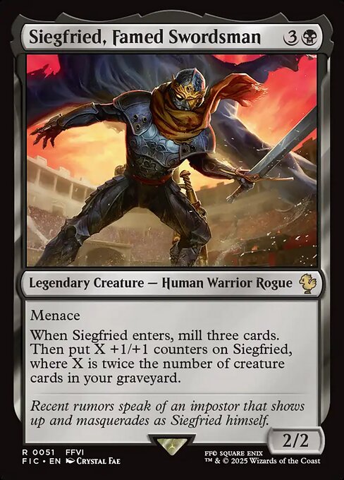 Siegfried, Famed Swordsman (51) - Final Fantasy Commander - Game On