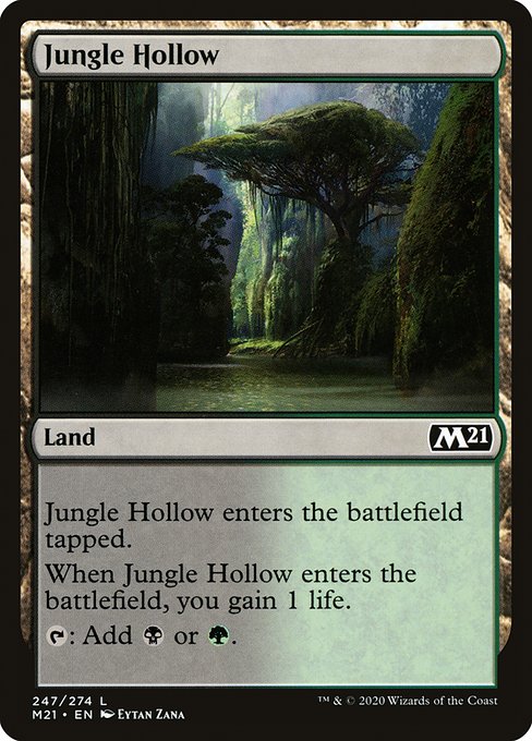Jungle Hollow (247) (Foil) - Core Set 2021 - Game On