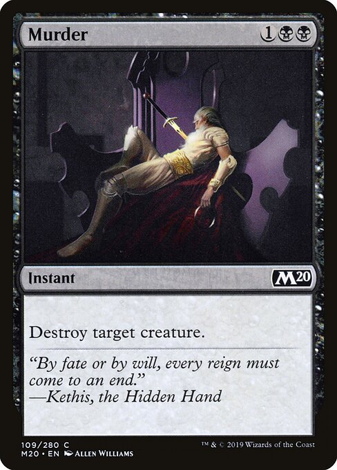 Murder (109) (Foil) - Core Set 2020 - Game On