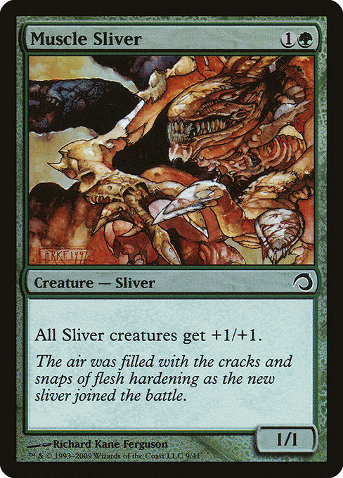 Muscle Sliver (9) (Foil) - Premium Deck Series: Slivers - Game On