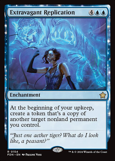Extravagant Replication (154) (Foil) - Foundations - Game On