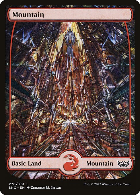 Mountain (278) - FULL ART (Foil) - Streets of New Capenna - Game On