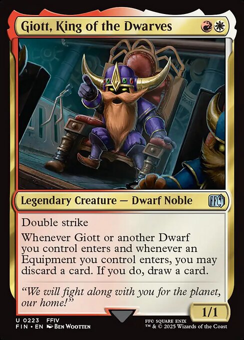 Giott, King of the Dwarves (223) (Foil) - Final Fantasy - Game On