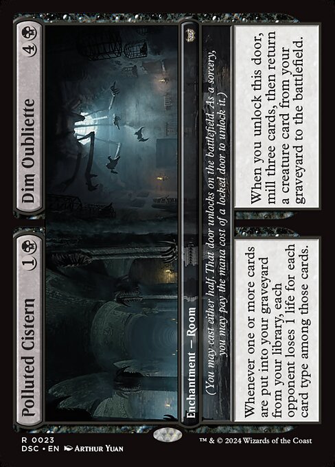 Polluted Cistern // Dim Oubliette (23) - Duskmourn: House of Horror Commander - Game On