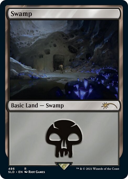 Swamp (486) (Foil) - Secret Lair Drop - Game On