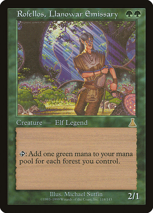 Rofellos, Llanowar Emissary (118) - Urza's Destiny - Game On