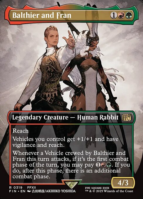 Balthier and Fran (319) - BORDERLESS - FULL ART - Final Fantasy - Game On