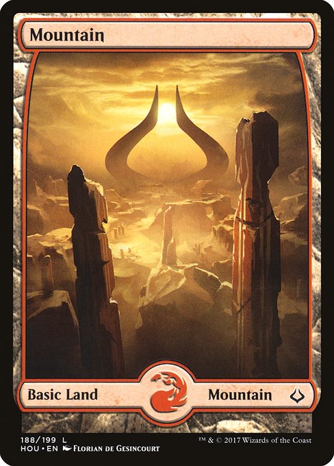 Mountain (188) - FULL ART (Foil) - Hour of Devastation - Game On