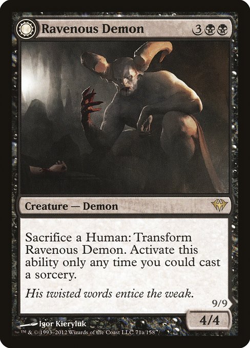 Ravenous Demon // Archdemon of Greed (71) - Dark Ascension - Game On