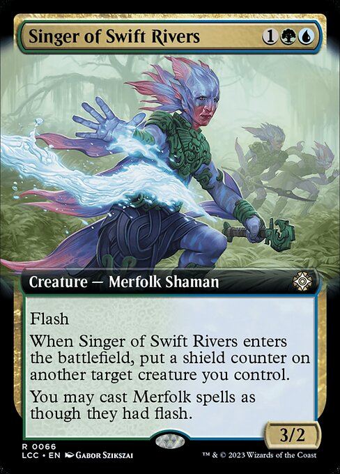 Singer of Swift Rivers (66) - EXTENDED ART - The Lost Caverns of Ixalan Commander - Game On