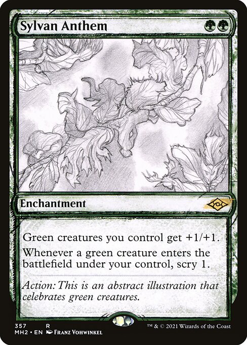 Sylvan Anthem (357) - SHOWCASE (Foil) - Modern Horizons 2 - Game On