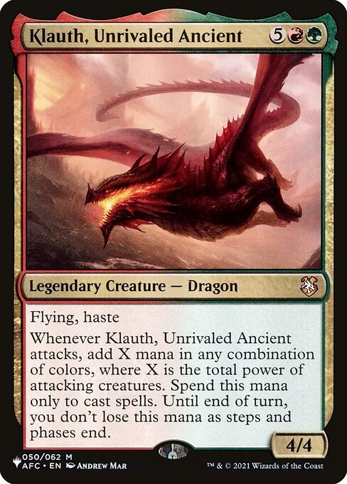 Klauth, Unrivaled Ancient (AFC-50) - The List - Game On