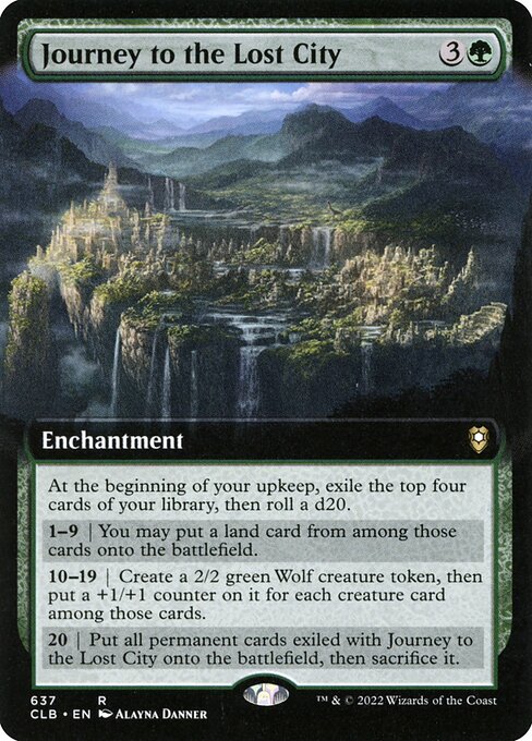 Journey to the Lost City (637) - EXTENDED ART - Commander Legends: Battle for Baldur's Gate - Game On