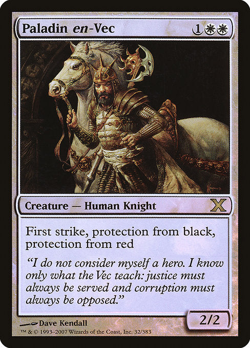 Paladin en-Vec (32★) (Foil) - Tenth Edition - Game On