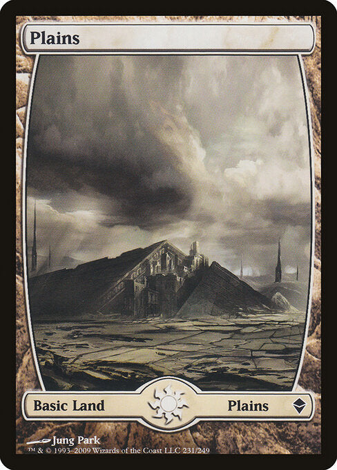 Plains (231) - FULL ART (Foil) - Zendikar - Game On