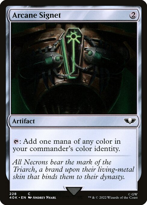 Arcane Signet (228) - Warhammer 40,000 Commander - Game On