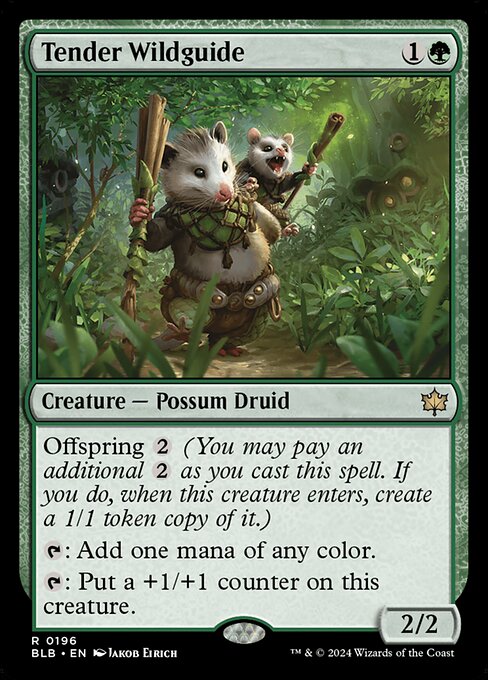Tender Wildguide (196) (Foil) - Bloomburrow - Game On