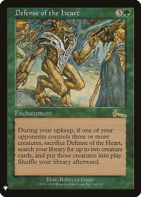 Defense of the Heart (ULG-100) - The List - Game On