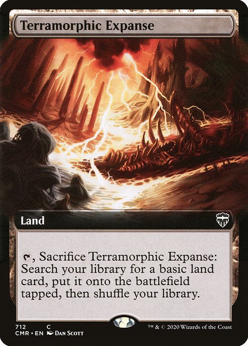 Terramorphic Expanse (712) - EXTENDED ART - Commander Legends - Game On