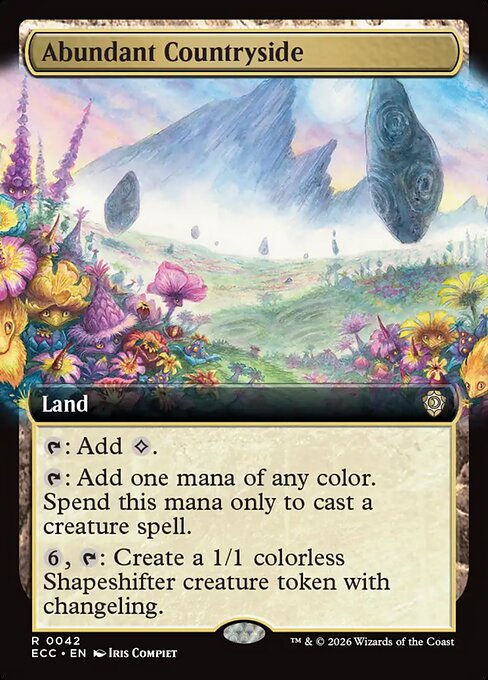 Abundant Countryside (42) - EXTENDED ART - Lorwyn Eclipsed Commander - Game On