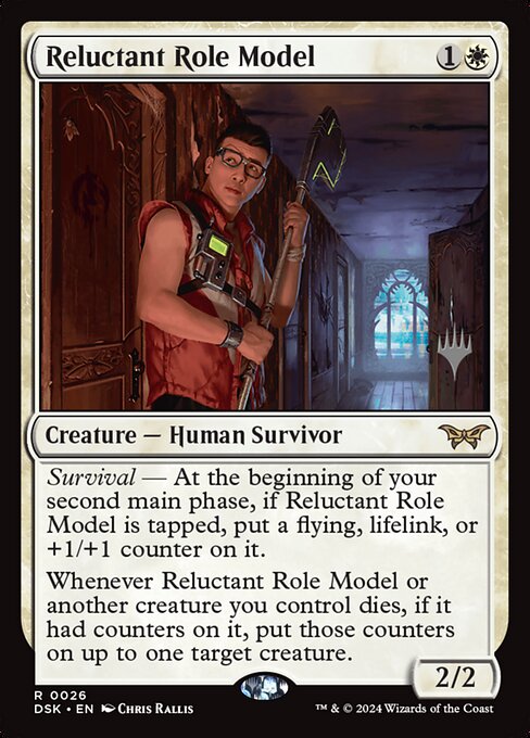 Reluctant Role Model (26p) (Foil) - Duskmourn: House of Horror Promos - Game On
