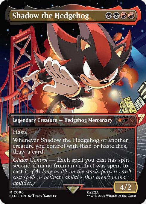 Shadow the Hedgehog (2086) - BORDERLESS - FULL ART - Secret Lair Drop - Game On