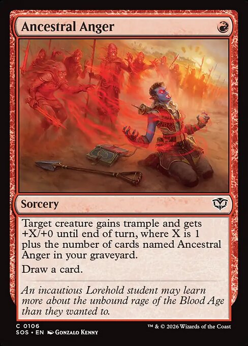 Ancestral Anger (106) (Foil) - Secrets of Strixhaven - Game On